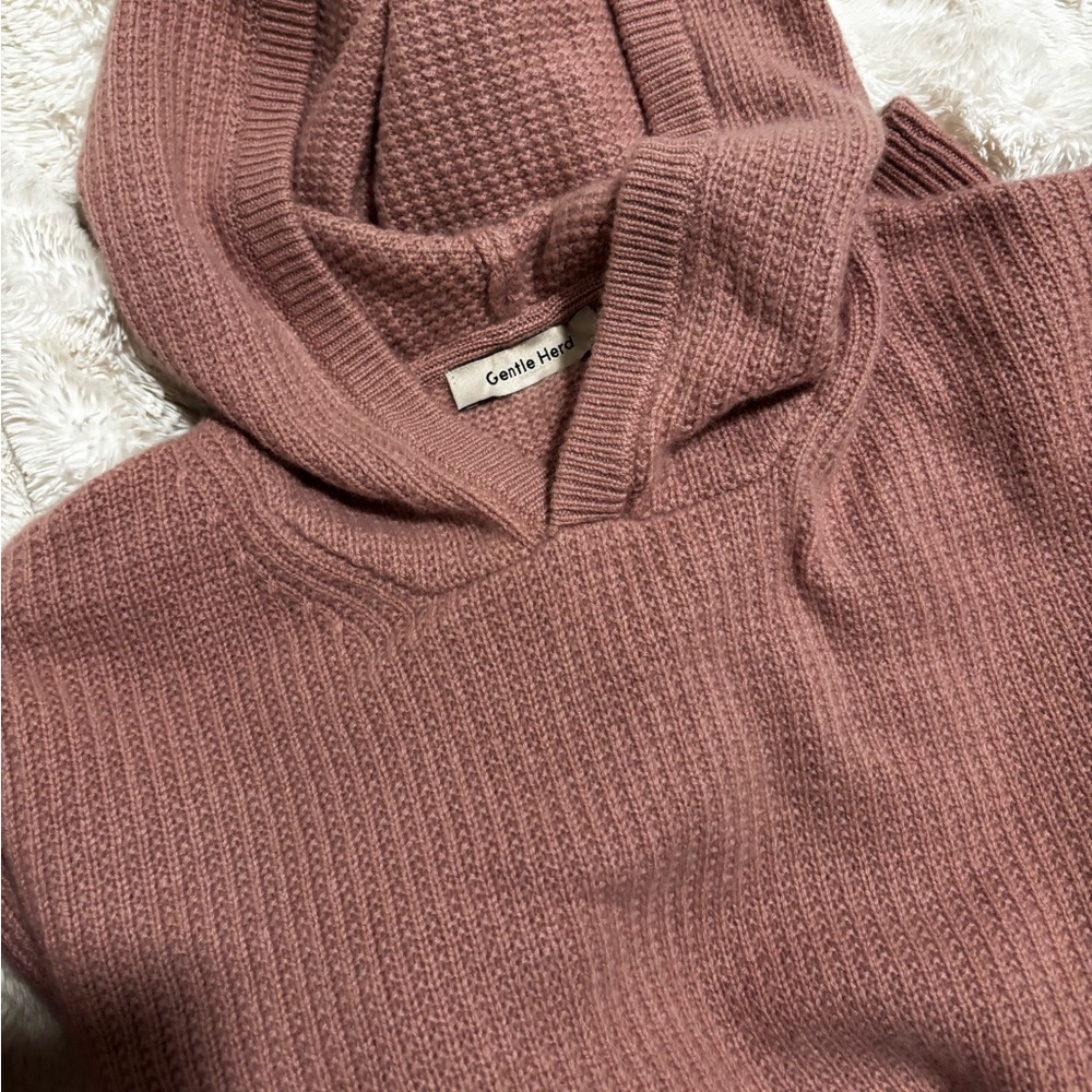 NWOT Gentle Herd 100% Cashmere Pullover Hooded Sweater - Picture 4 of 9